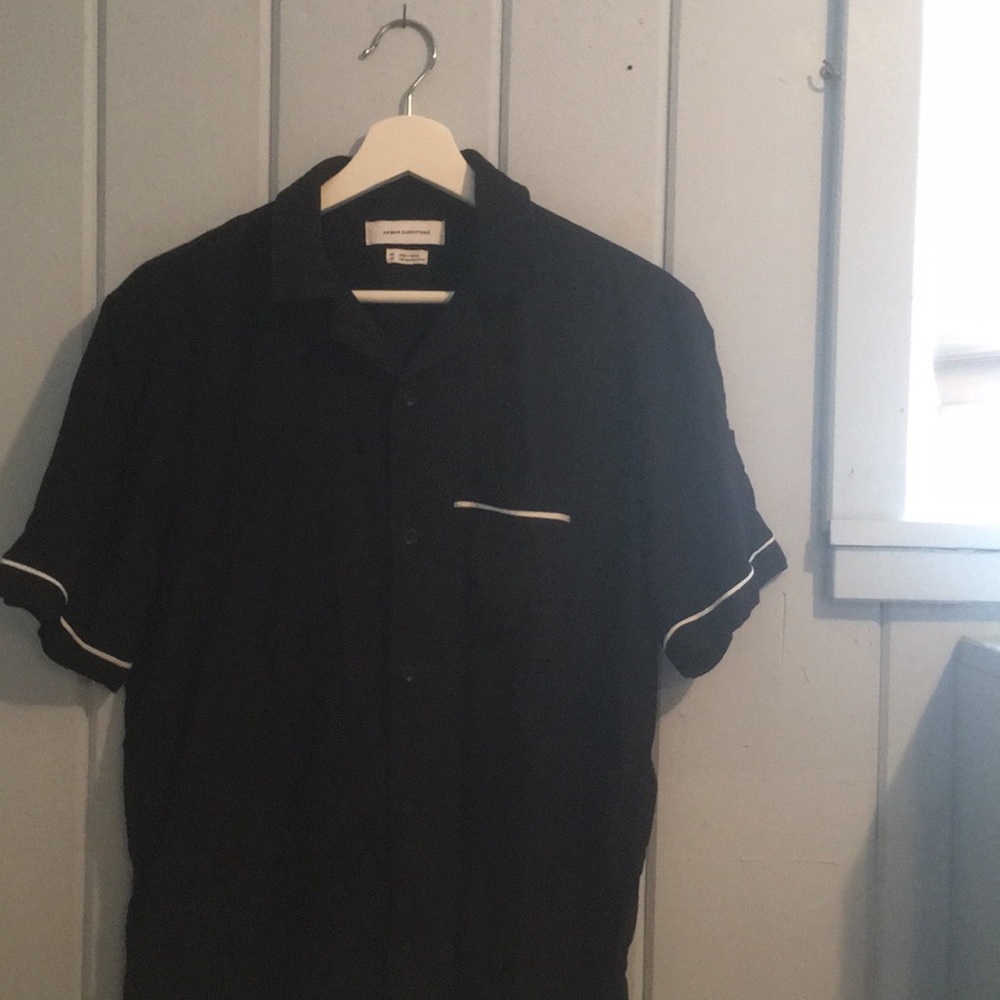 black bowling shirt